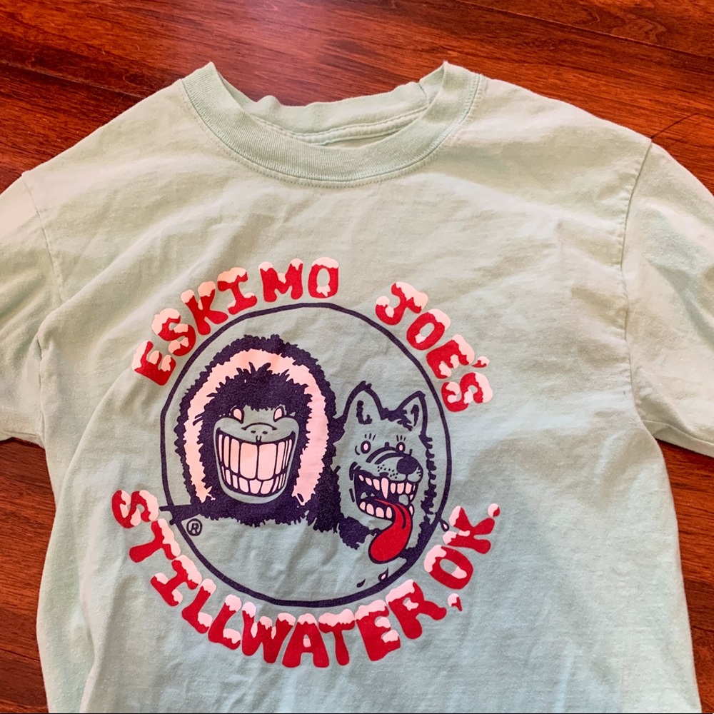 Eskimo joes long sleeved teal shirt